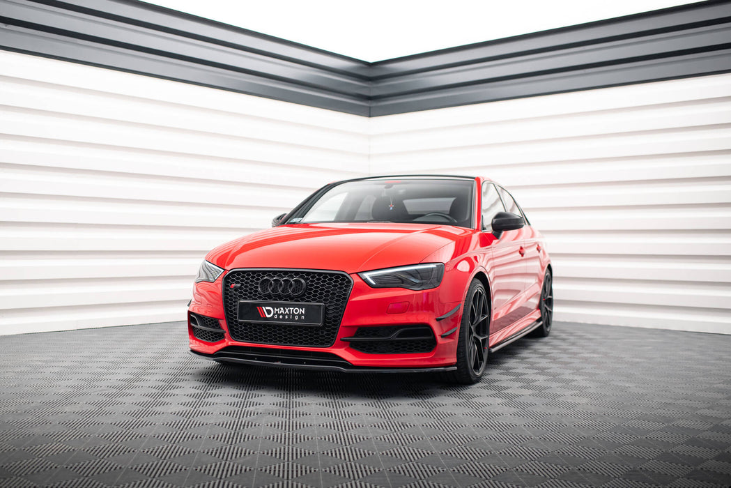 Maxton Design Front Bumper Wings (Canards) Audi S3 / A3 S-Line 8V Sedan / Cabrio
