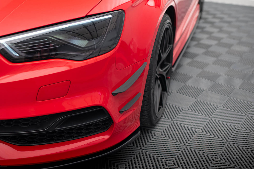 Maxton Design Front Bumper Wings (Canards) Audi S3 / A3 S-Line 8V Sedan / Cabrio