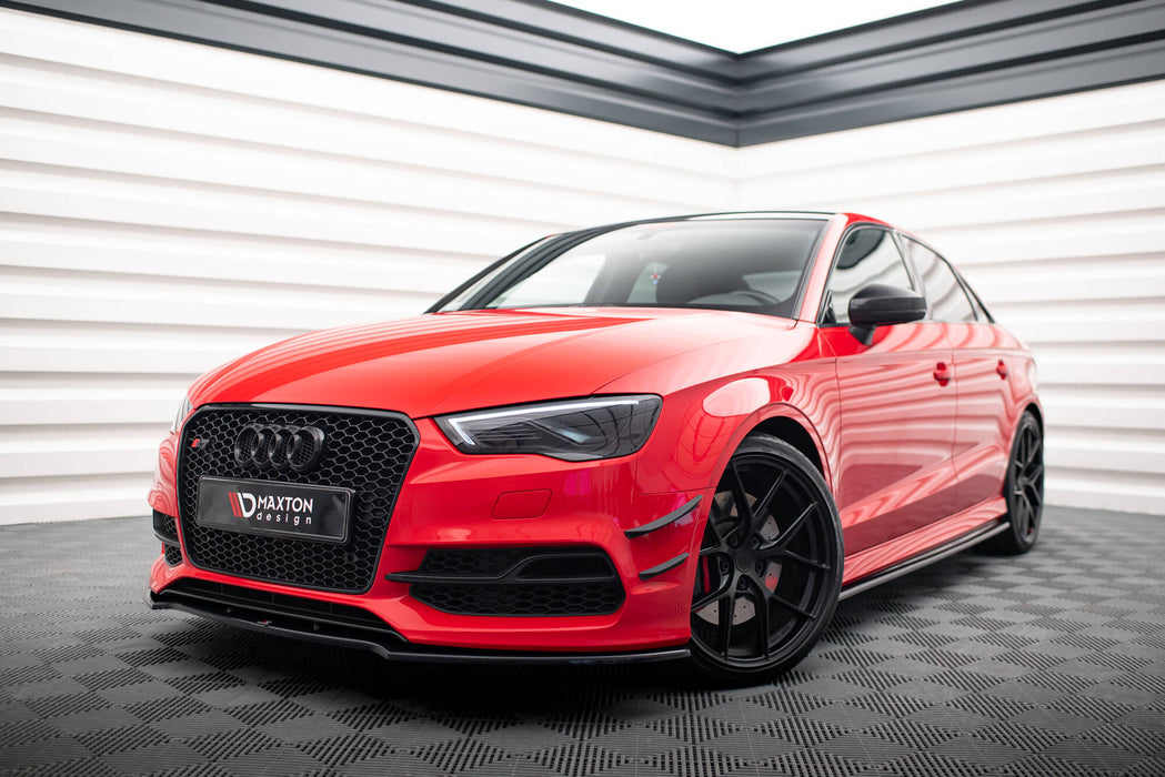 Maxton Design Front Bumper Wings (Canards) Audi S3 / A3 S-Line 8V Sedan / Cabrio