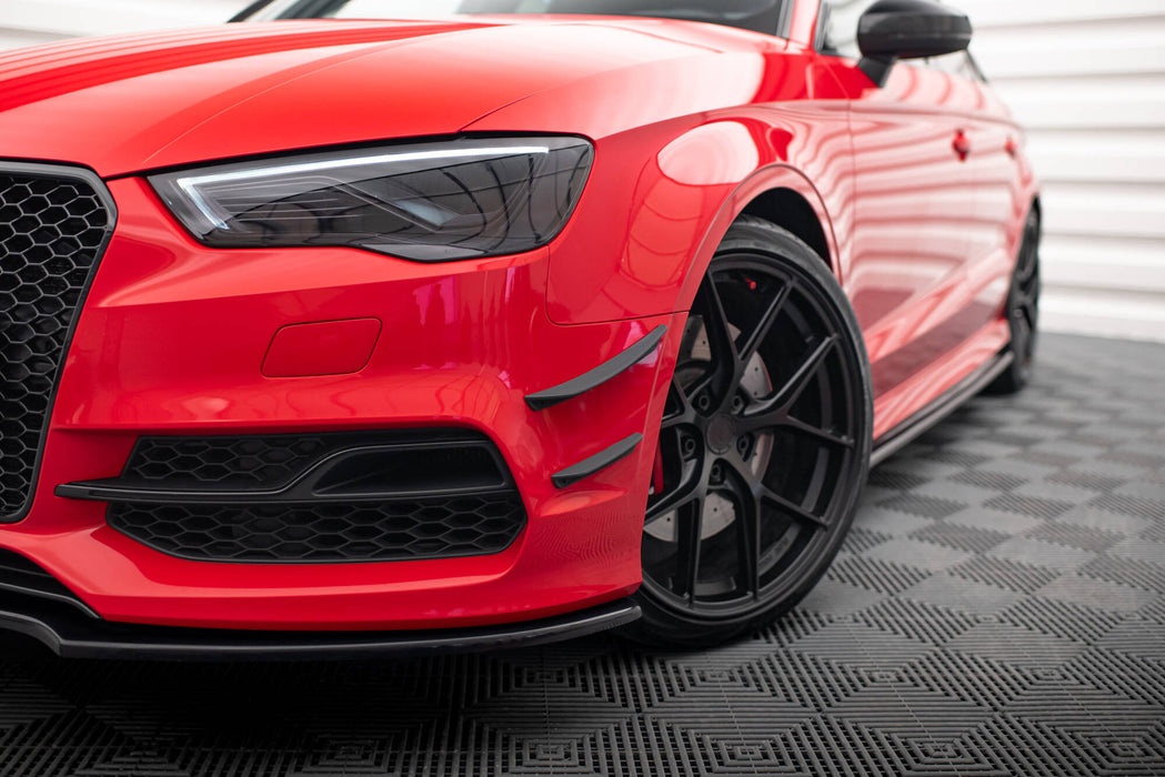Maxton Design Front Bumper Wings (Canards) Audi S3 / A3 S-Line 8V Sedan / Cabrio