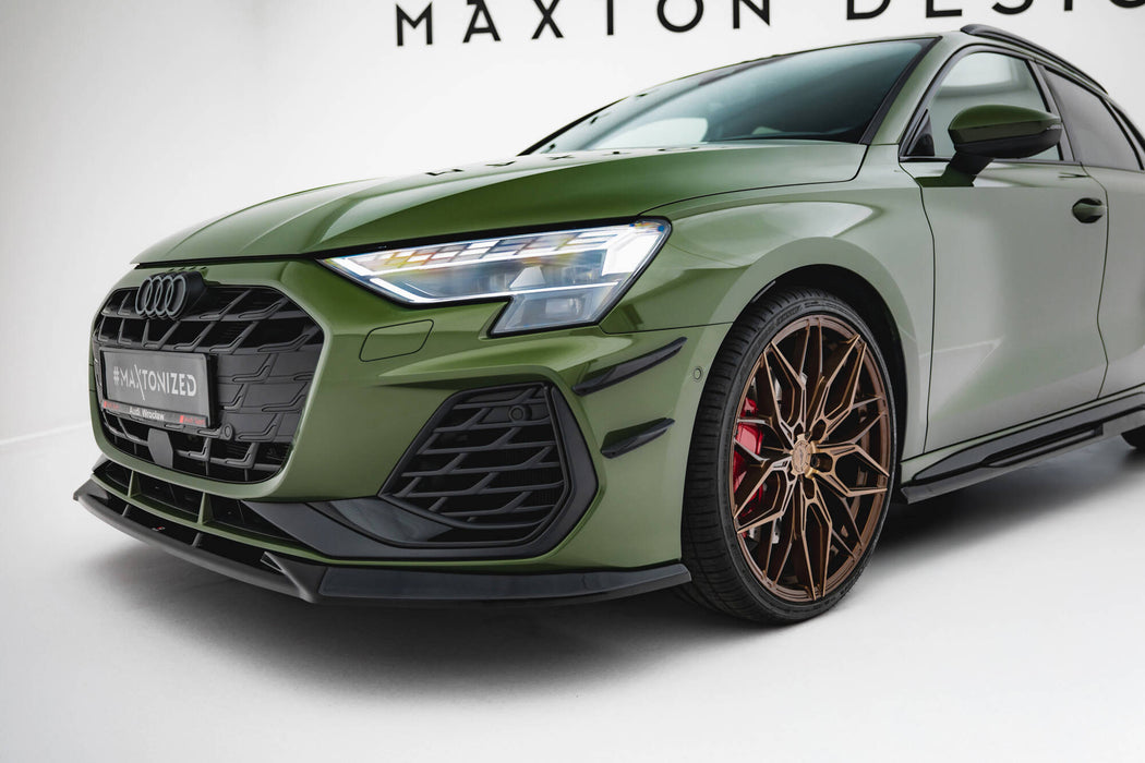 Maxton Design Front Bumper Wings (Canards) Audi S3 Sportback / A3 S-line Sportback  8Y Facelift