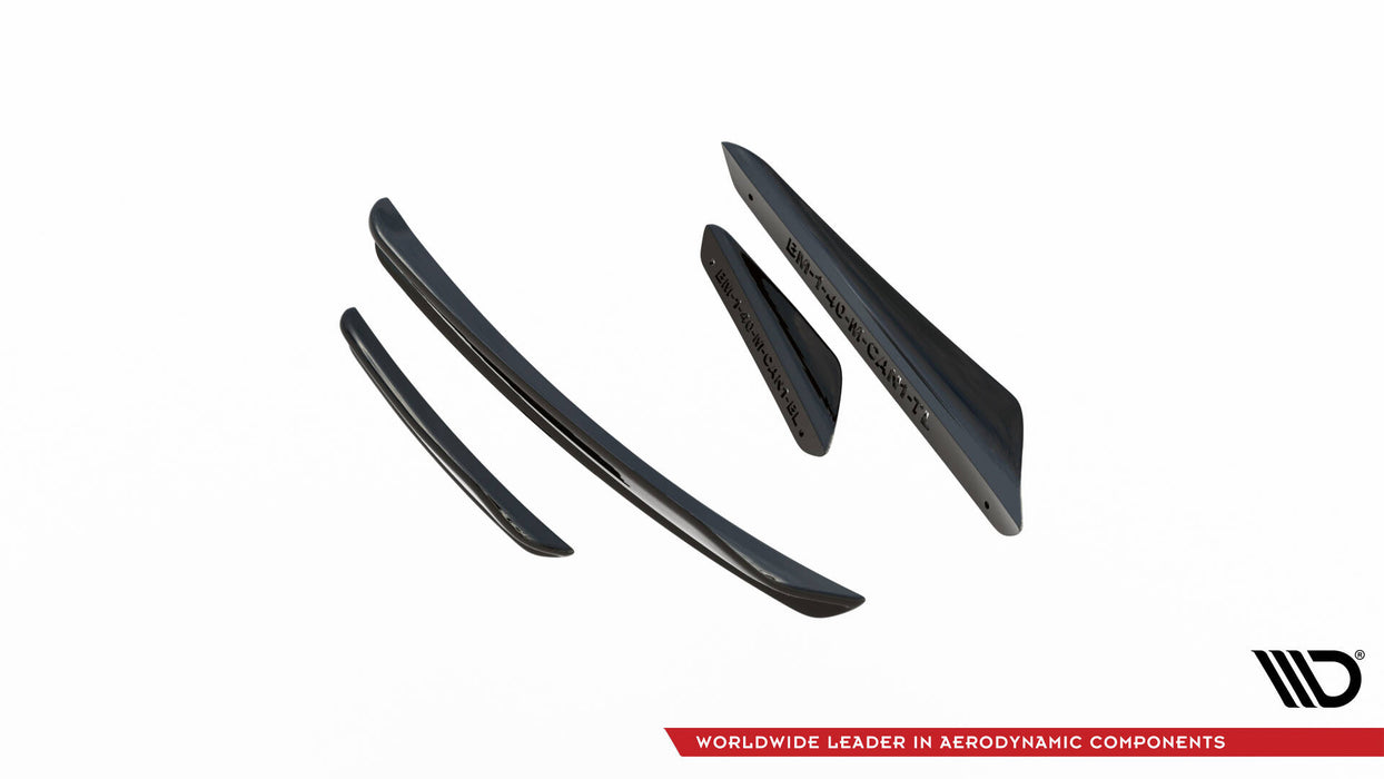 Maxton Design Front Bumper Wings (Canards) BMW 1 M-Pack / M135i / 128ti F40