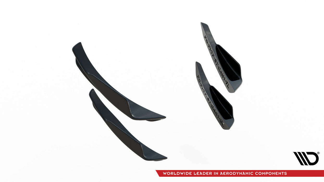 Maxton Design Front Bumper Wings (Canards) Ford Fiesta 7 ST Facelift