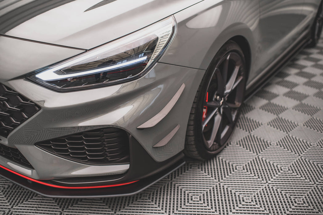 Maxton Design Front Bumper Wings (Canards) Hyundai I30 N / I30 N-Line Hatchback/Fastback Mk3 Facelift