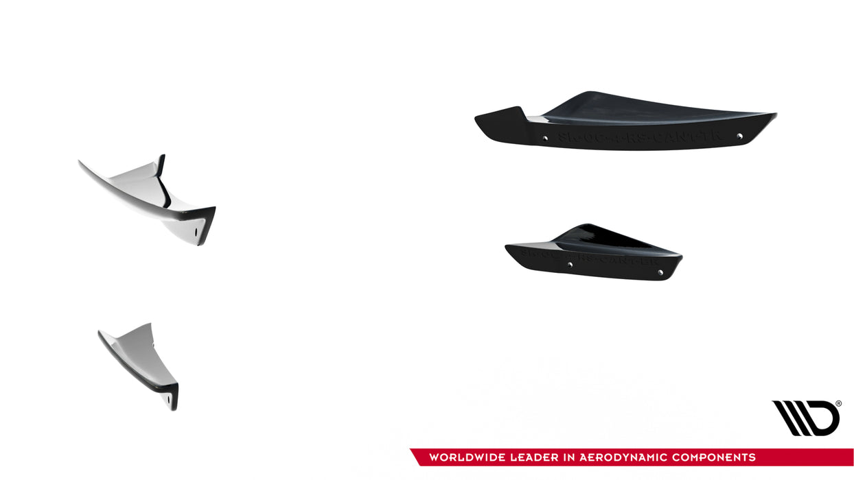 Maxton Design Front Bumper Wings (Canards) Skoda Octavia RS Mk4