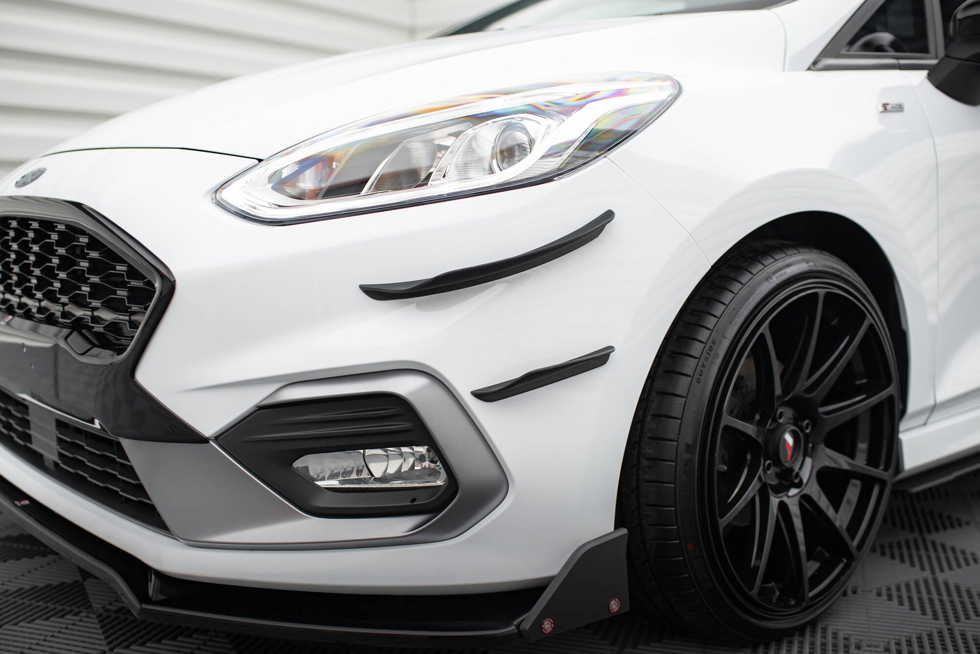 Maxton Design Front Bumper Wings (Canards) V.3 Ford Fiesta Mk8 ST / ST ...