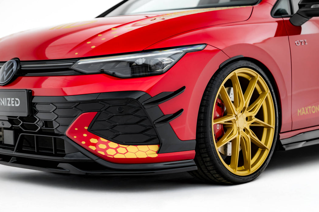 Maxton Design Front Bumper Wings (Canards) Volkswagen Golf GTI Clubsport Mk8 Facelift