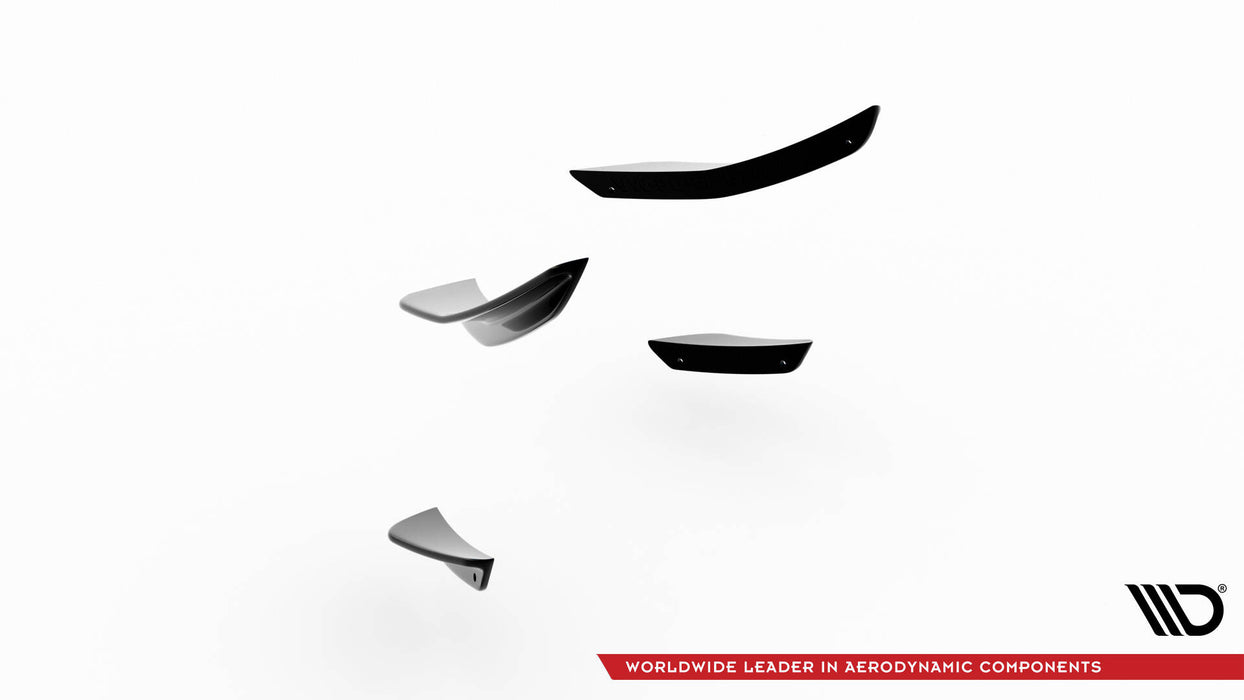 Maxton Design Front Bumper Wings (Canards) Volkswagen Polo GTI Mk6 Facelift