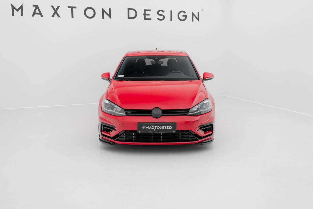 Maxton Design Front Side Splitters Volkswagen Golf R / R-Line Mk7 Facelift