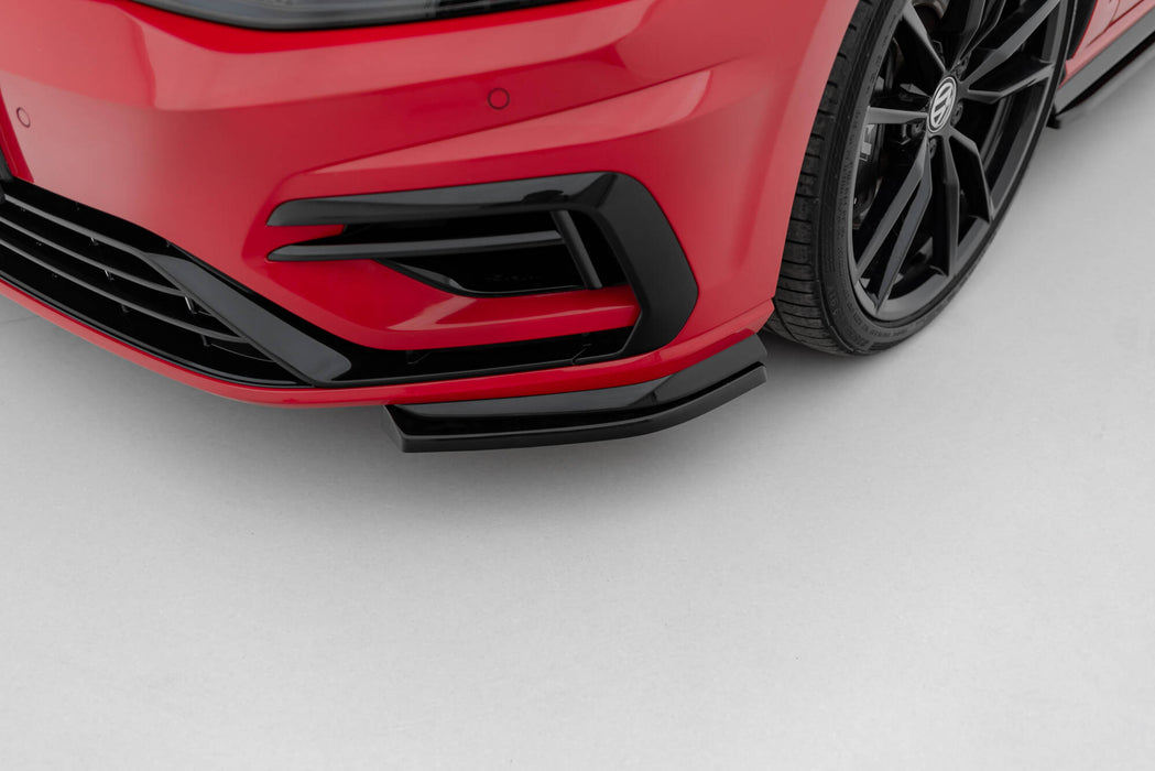 Maxton Design Front Side Splitters Volkswagen Golf R / R-Line Mk7 Facelift