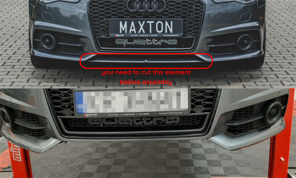Maxton Design Front Splitter Audi A6 / A6 C7 S-line/ S6 C7 Facelift