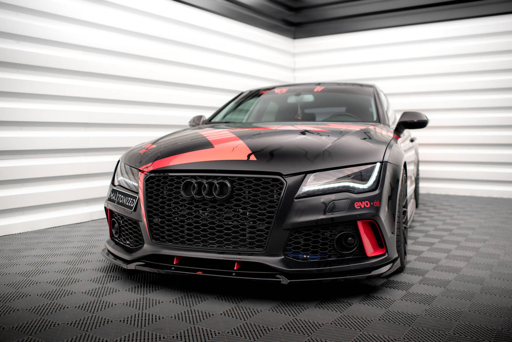 Maxton Design Front Splitter Audi A7 RS7 Look C7