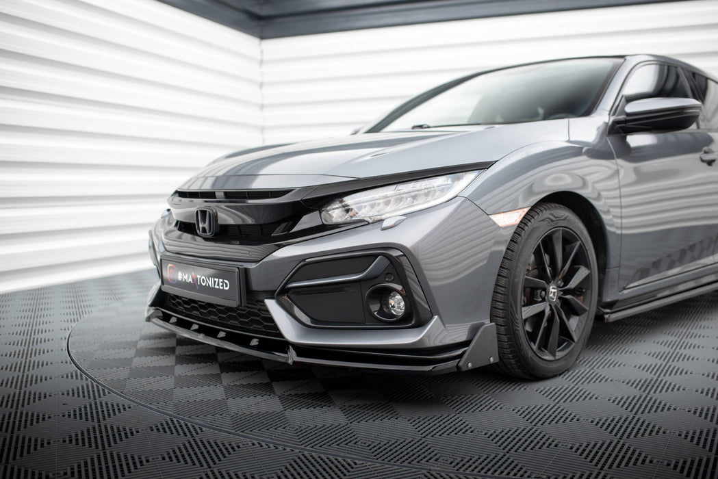 Maxton Design Front Splitter + Flaps Honda Civic Sport Mk 10