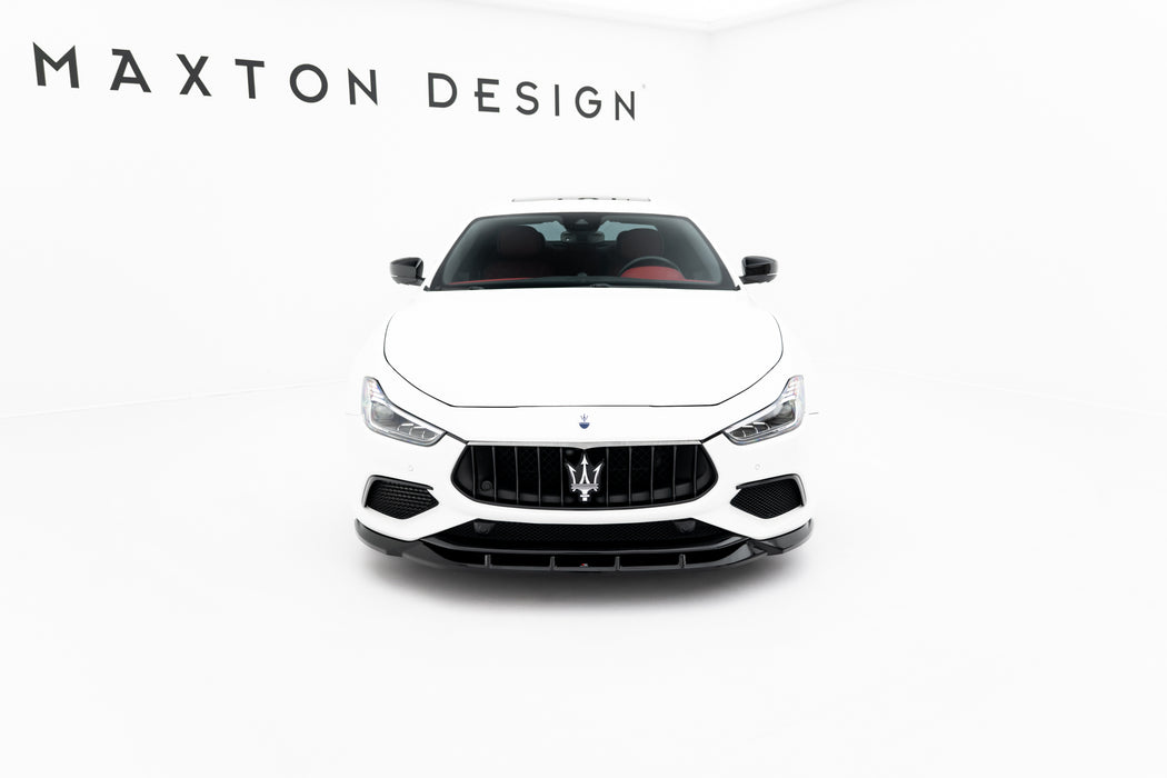 Maxton Design Front Splitter Maserati Ghibli Modena Mk3 Facelift
