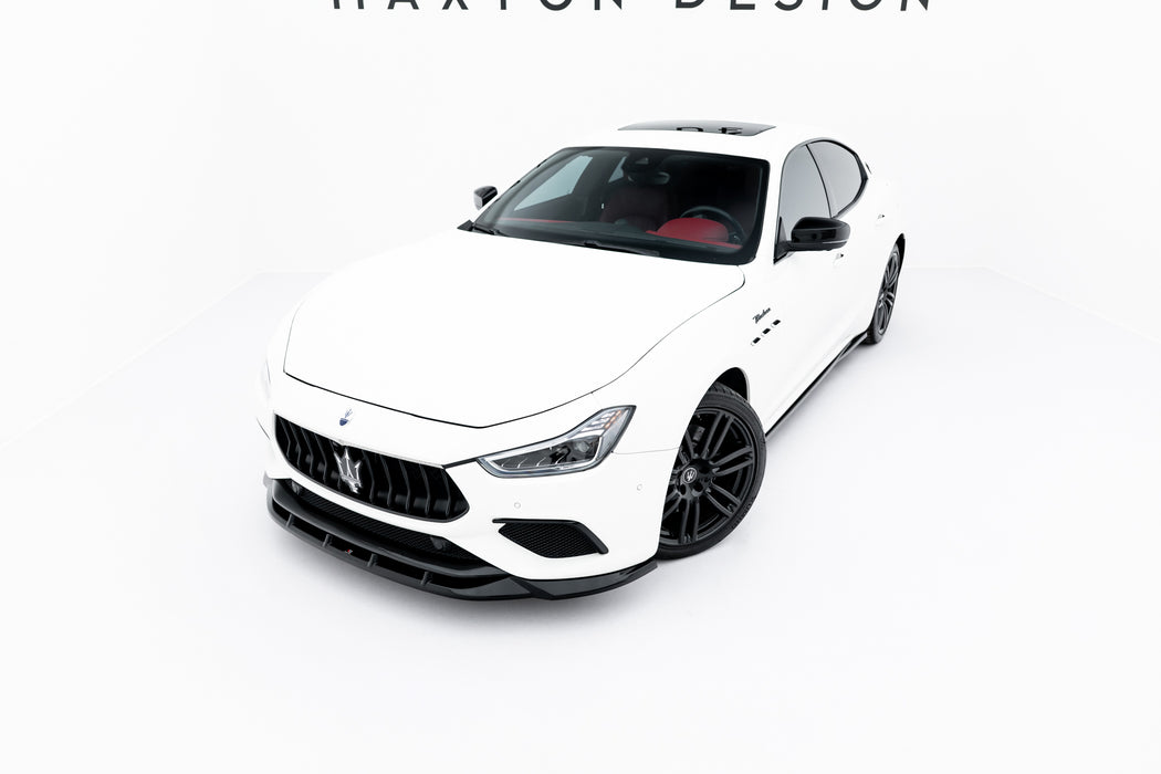 Maxton Design Front Splitter Maserati Ghibli Modena Mk3 Facelift