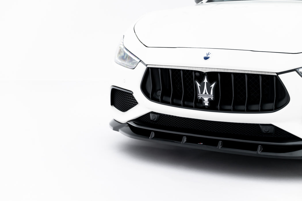 Maxton Design Front Splitter Maserati Ghibli Modena Mk3 Facelift