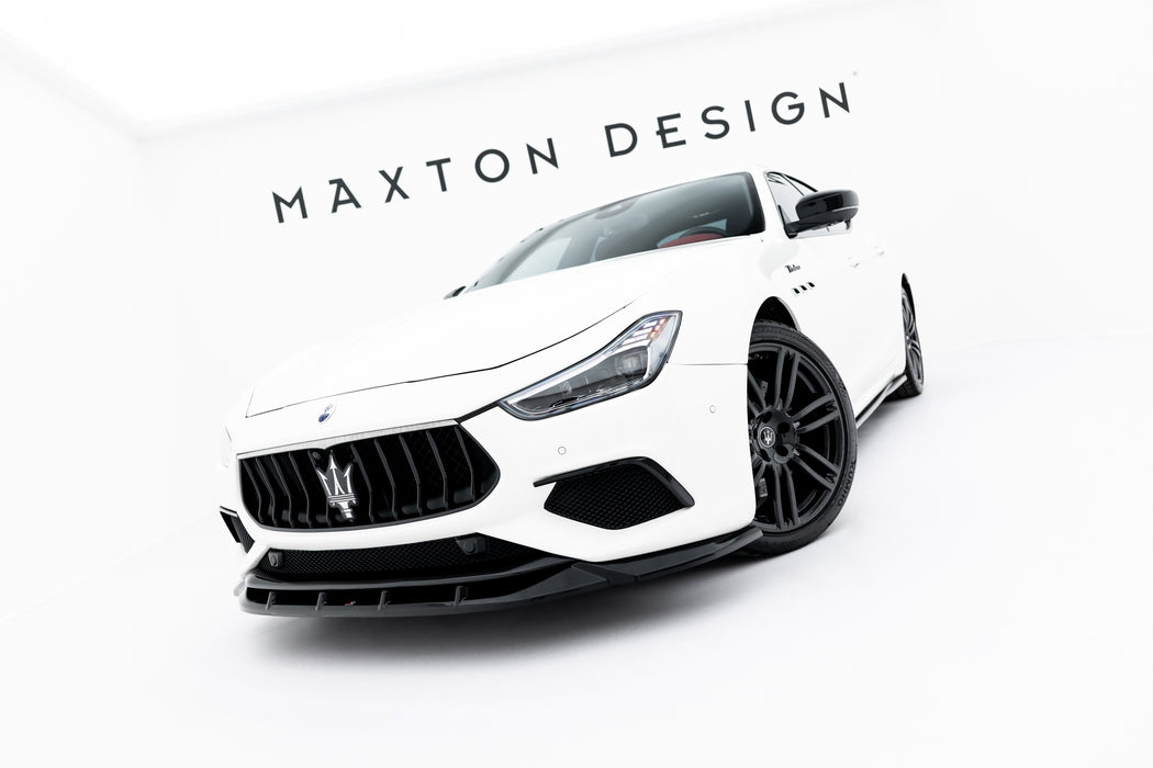 Maxton Design Front Splitter Maserati Ghibli Modena Mk3 Facelift