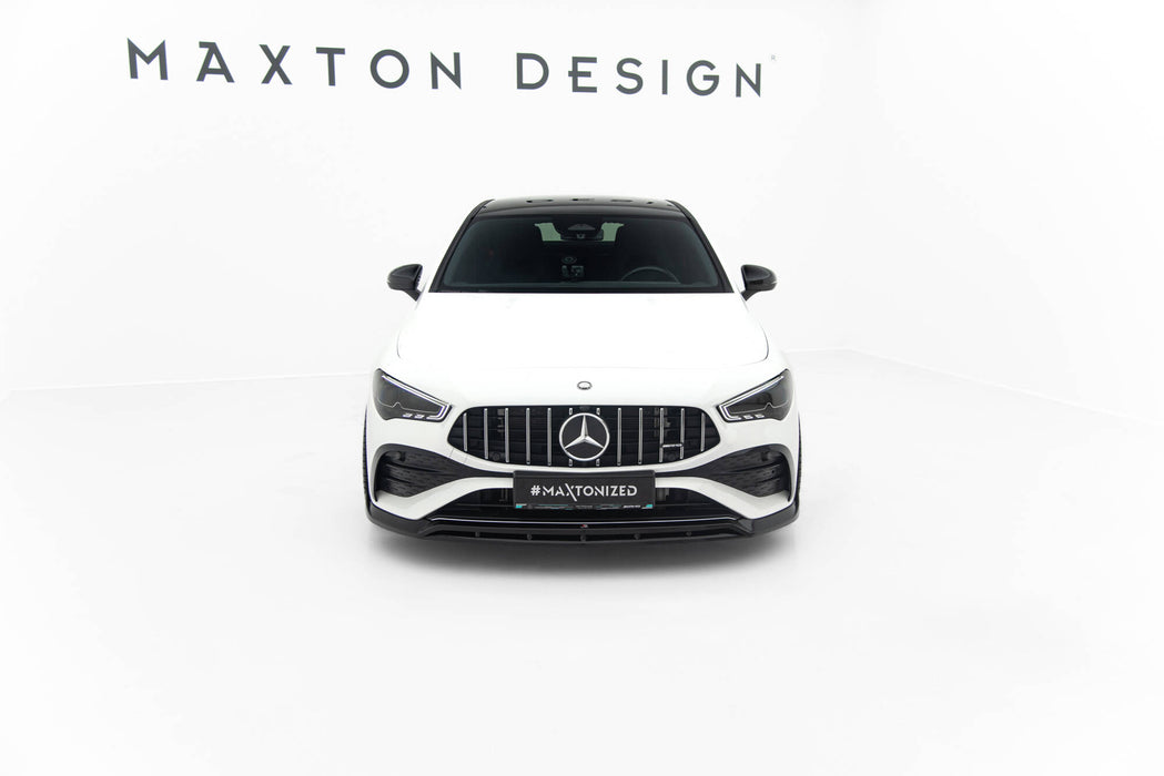 Maxton Design Front Splitter Mercedes-AMG CLA 35 Coupe / Shooting Brake C118 Facelift / X118 Facelift