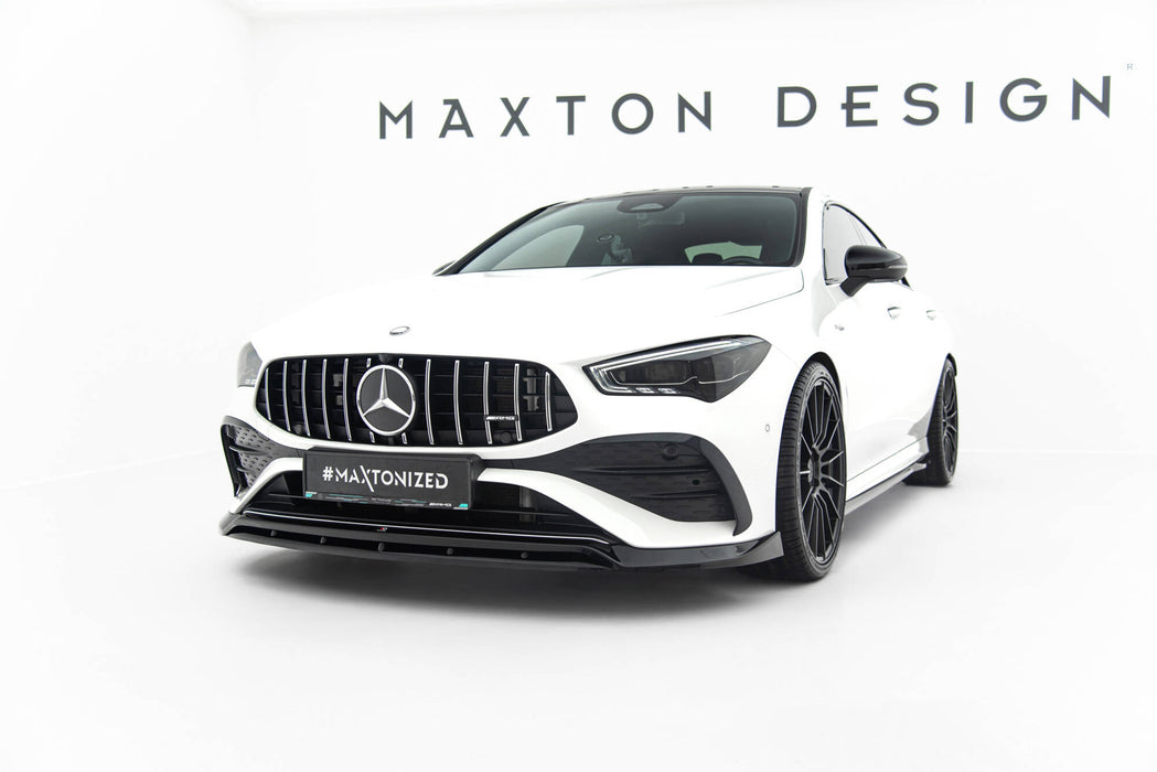 Maxton Design Front Splitter Mercedes-AMG CLA 35 Coupe / Shooting Brake C118 Facelift / X118 Facelift