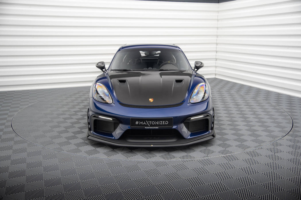 Maxton Design Front Splitter for Porsche 718 Cayman GT4 RS 982c