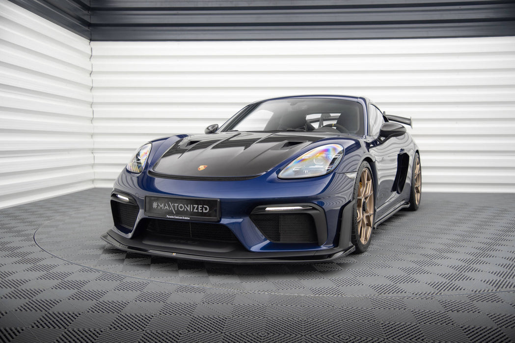 Maxton Design Front Splitter for Porsche 718 Cayman GT4 RS 982c