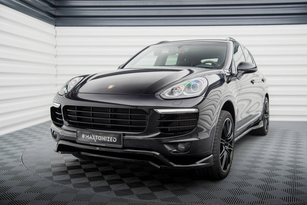 Maxton Design Front Splitter Porsche Cayenne Mk2 Facelift