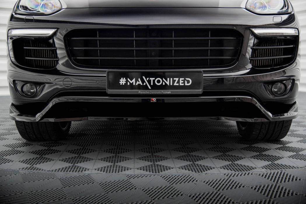 Maxton Design Front Splitter Porsche Cayenne Mk2 Facelift