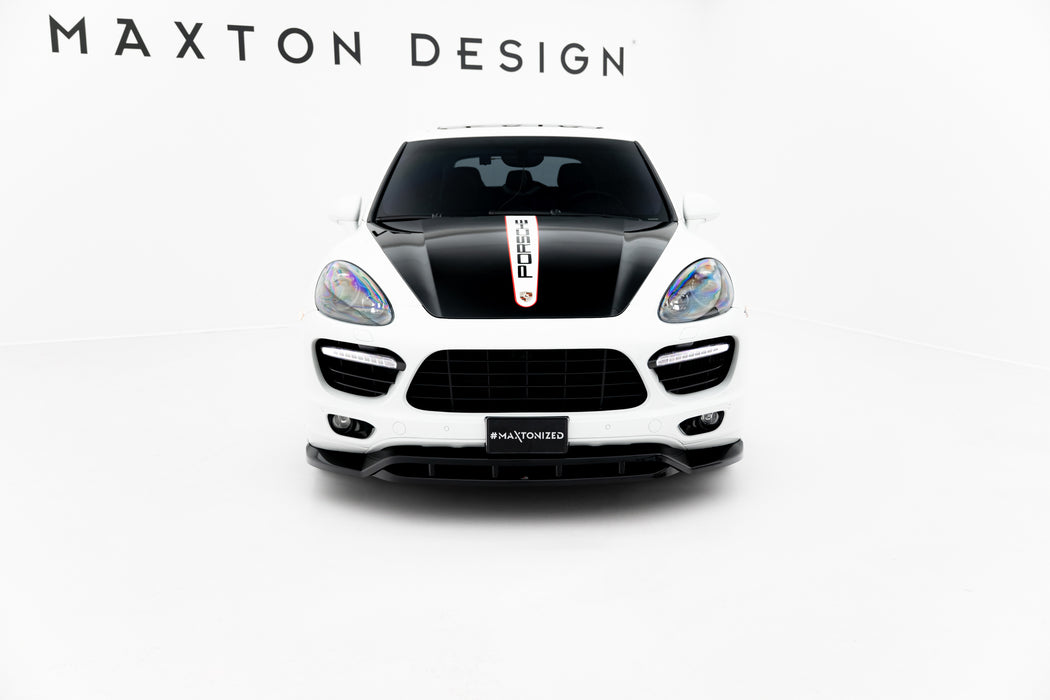Maxton Design Front Splitter Porsche Cayenne Turbo / Standard Mk2