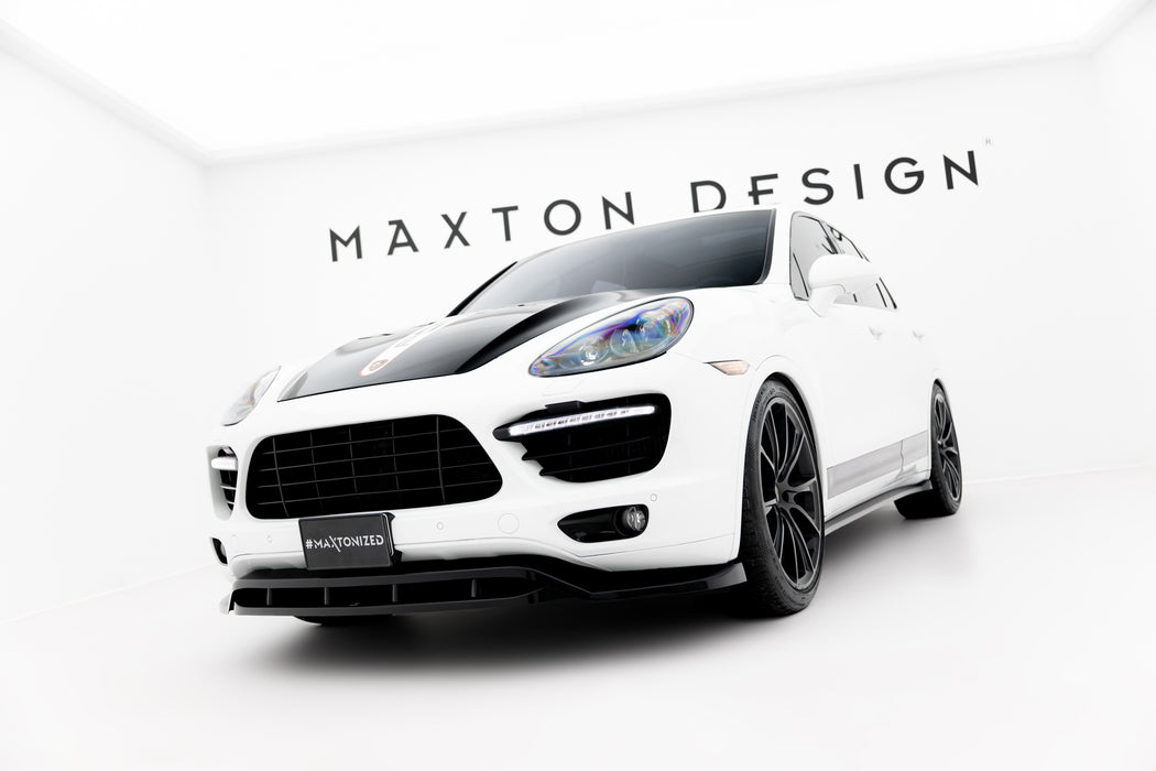 Maxton Design Front Splitter Porsche Cayenne Turbo / Standard Mk2