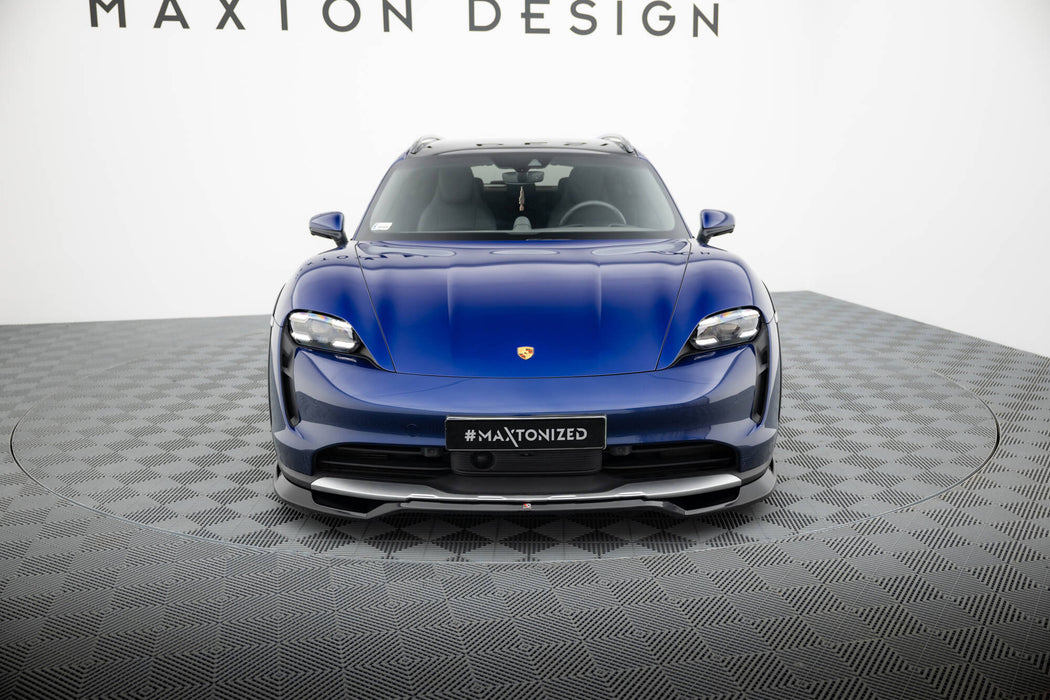 Maxton Design Front Splitter  Porsche Taycan Cross Turismo 4S