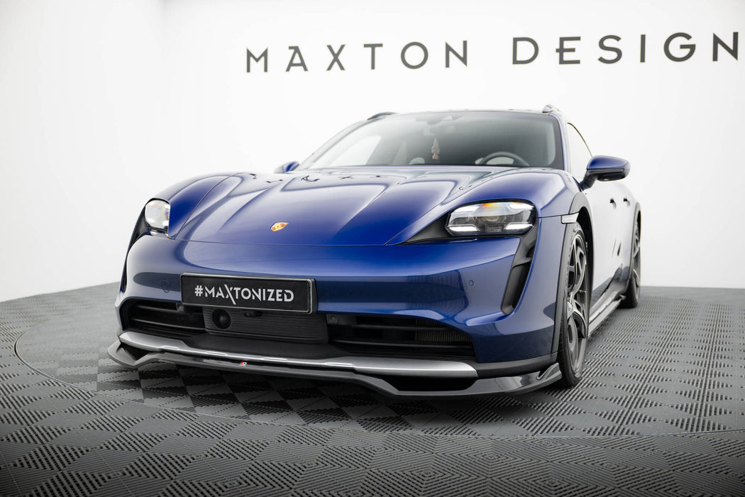 Maxton Design Front Splitter  Porsche Taycan Cross Turismo 4S