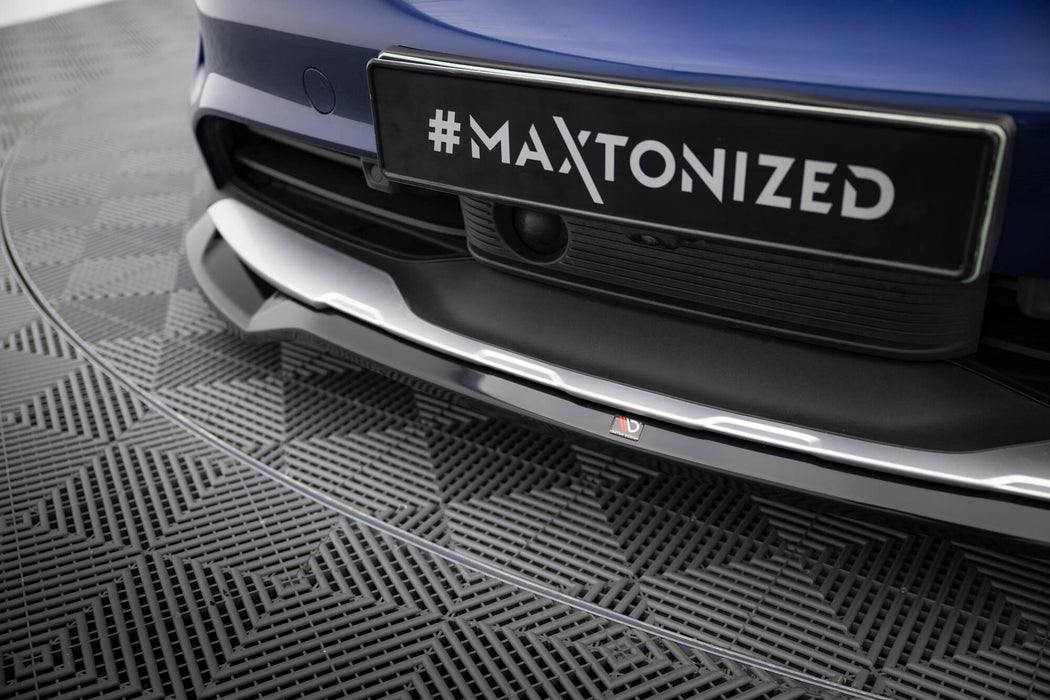 Maxton Design Front Splitter  Porsche Taycan Cross Turismo 4S
