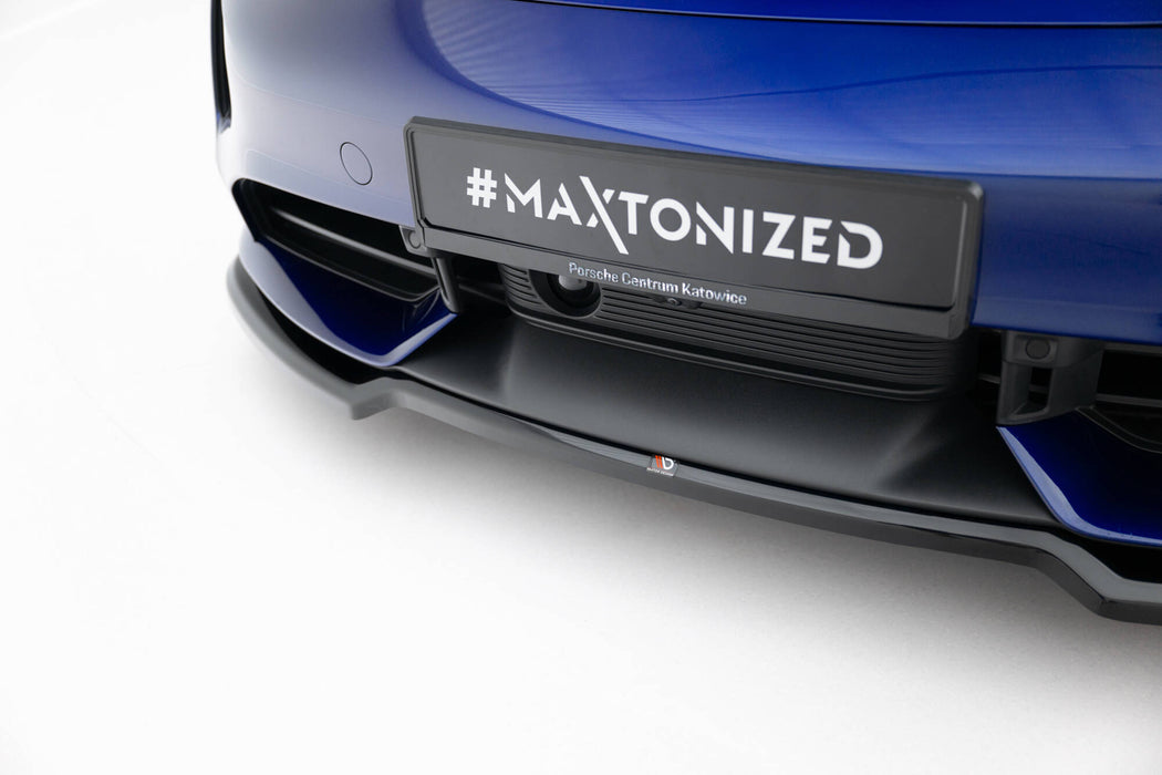 Maxton Design Front Splitter Porsche Taycan Turbo S Mk1