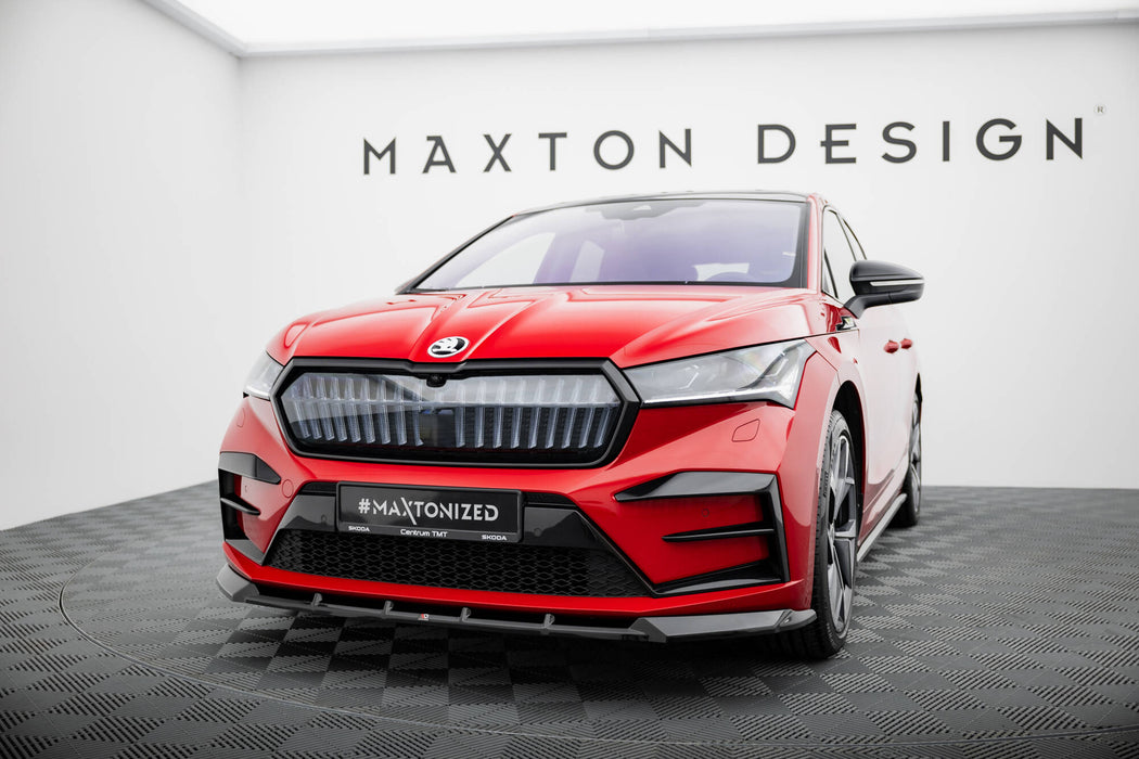 Maxton Design Front Splitter Skoda Enyaq Coupe iV RS