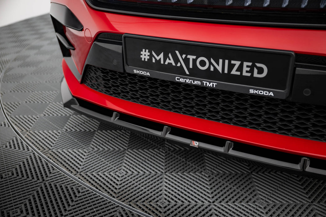 Maxton Design Front Splitter Skoda Enyaq Coupe iV RS