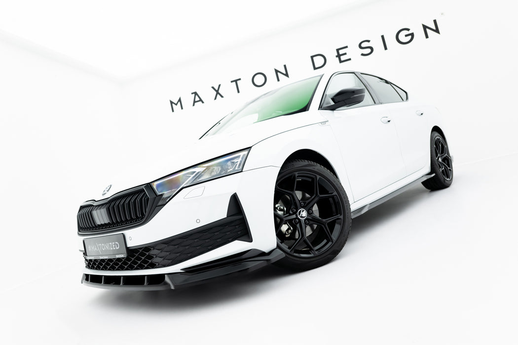 Maxton Design Front Splitter Skoda Octavia Sportline Liftback / Combi Mk4 Facelift