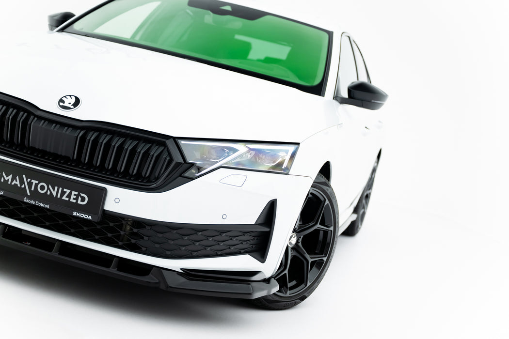 Maxton Design Front Splitter Skoda Octavia Sportline Liftback / Combi Mk4 Facelift