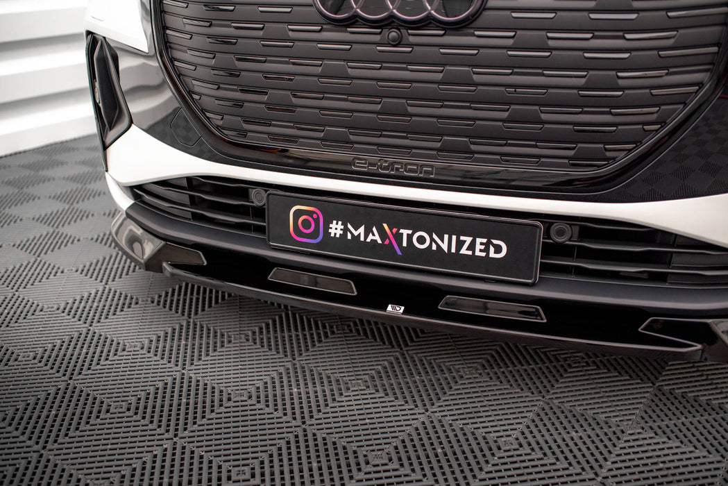 Maxton Design Front Splitter V.1 Audi Q4 e-tron Sportback S-line Mk1