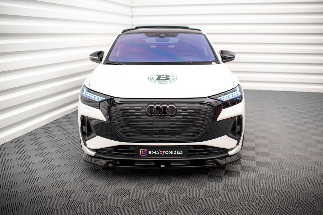 Maxton Design Front Splitter V.1 Audi Q4 e-tron Sportback S-line Mk1