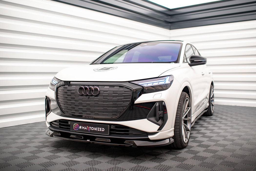 Maxton Design Front Splitter V.1 Audi Q4 e-tron Sportback S-line Mk1