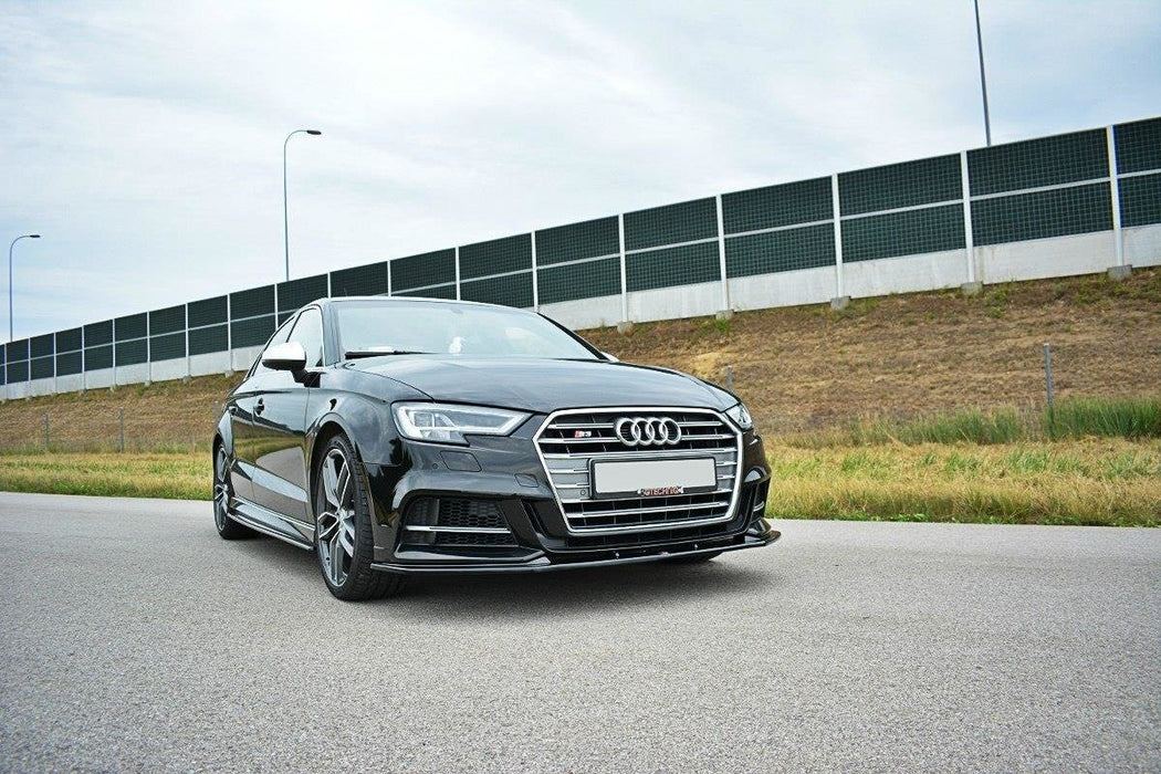 Maxton Design Front Splitter V.1 Audi S3 / A3 S-Line Hatchback / Sportback 8V Facelift