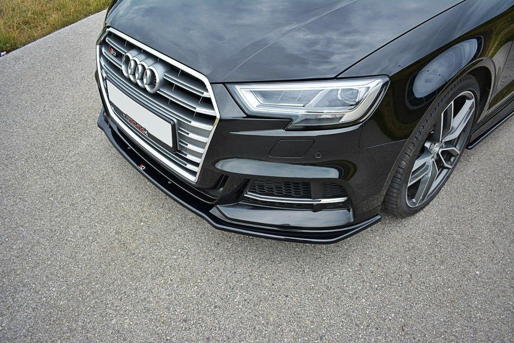 Maxton Design Front Splitter V.1 Audi S3 / A3 S-Line Hatchback / Sportback 8V Facelift