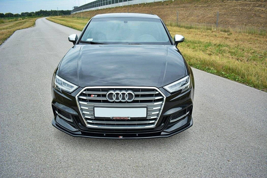 Maxton Design Front Splitter V.1 Audi S3 / A3 S-Line Hatchback / Sportback 8V Facelift