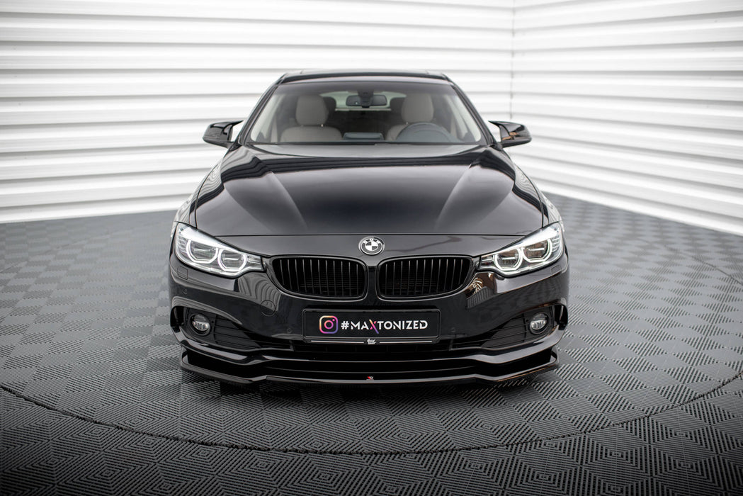 Maxton Design Front Splitter V.1 BMW 4 Coupe / Gran Coupe / Cabrio F32 / F36 / F33