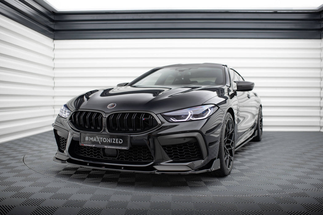 Maxton Design Front Splitter V.1 + Flaps BMW M8  Gran Coupe F93 / Coupe F92