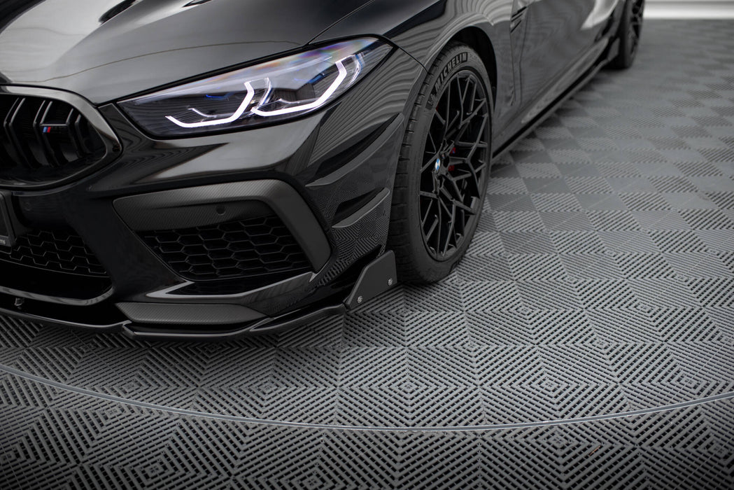 Maxton Design Front Splitter V.1 + Flaps BMW M8  Gran Coupe F93 / Coupe F92