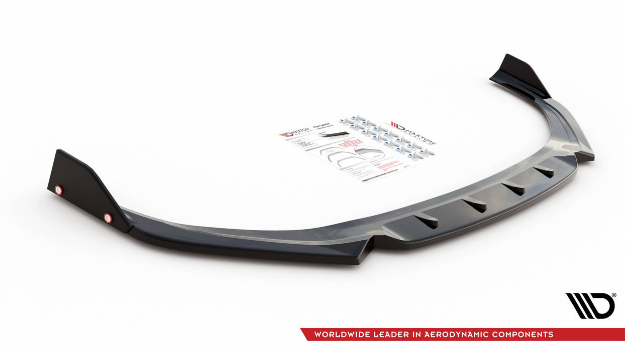 Maxton Design Front Splitter V.1 + Flaps Hyundai I30 N / I30 N-Line Hatchback/Fastback Mk3 Facelift