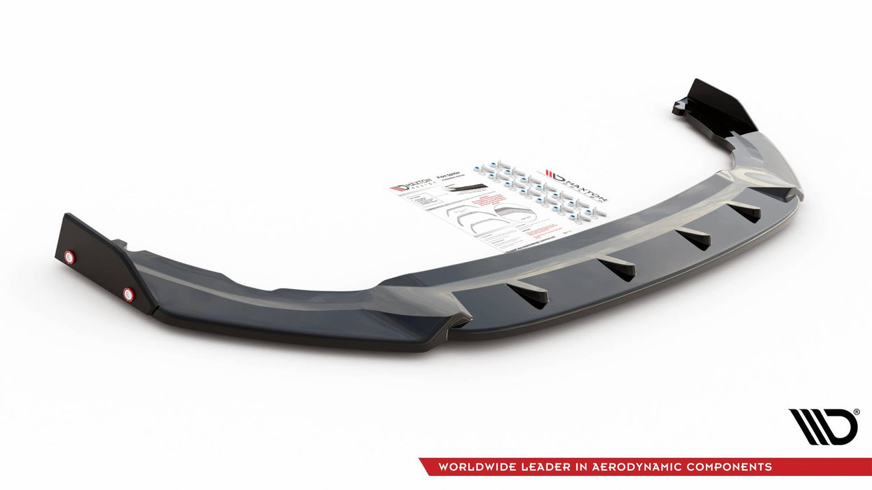 Maxton Design Front Splitter V.1 + Flaps Volkswagen Golf GTI Clubsport Mk8