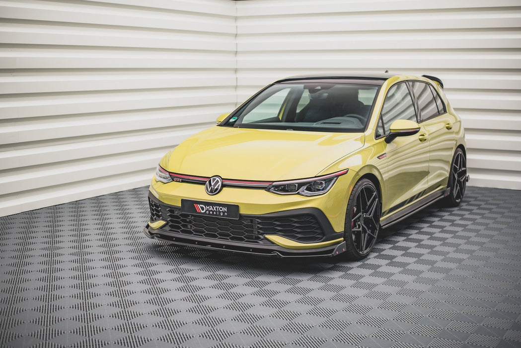 Maxton Design Front Splitter V.1 + Flaps Volkswagen Golf GTI Clubsport Mk8