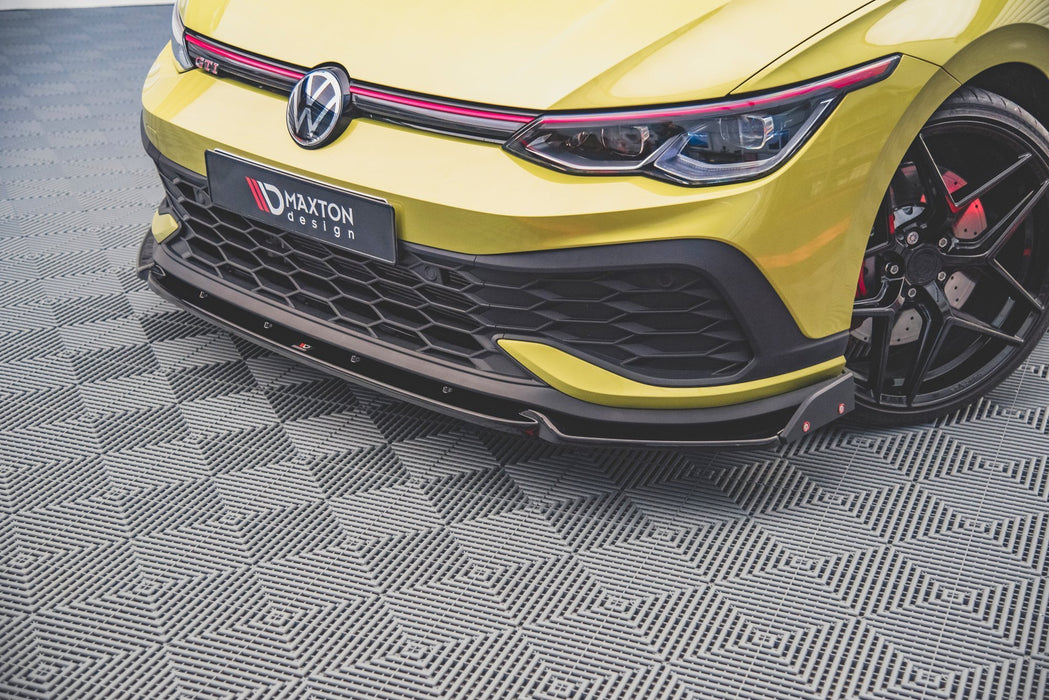 Maxton Design Front Splitter V.1 + Flaps Volkswagen Golf GTI Clubsport Mk8